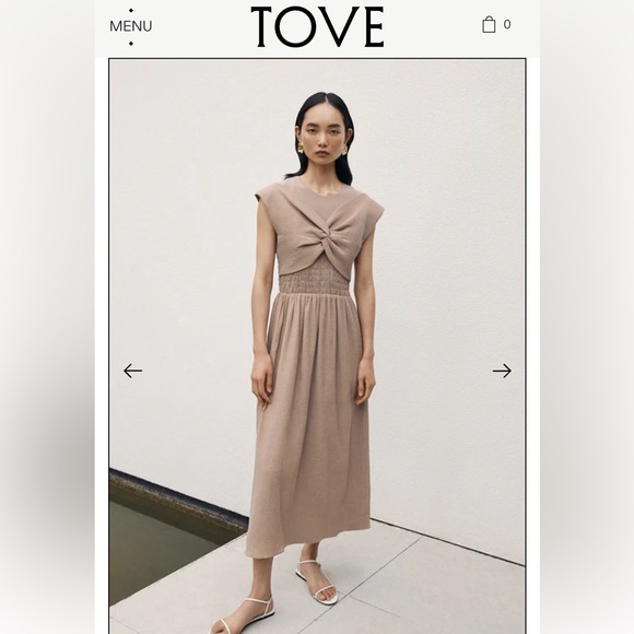 TOVE MAE Organic Cotton Clay Dress BRAND NEW $773MSRP sz 38,40,42 - Picture 4 of 16